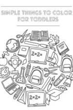 Simple Things To Color For Toddlers af Darcy Harvey