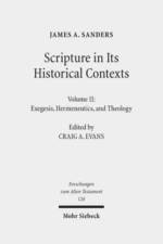 Scripture in Its Historical Contexts af James A. Sanders