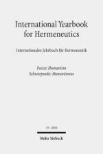 International Yearbook for Hermeneutics / Internationales Jahrbuch fur Hermeneutik