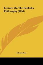 Lecture On The Sankyha Philosophy (1854) af Edward Roer