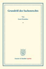 Grundriß des Sachenrechts. af August Finger