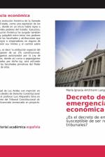Decreto de emergencia económica af María Ignacia Amtmann Lange
