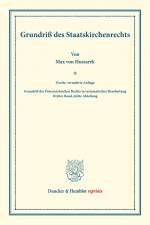 Grundriß des Staatskirchenrechts. af Max Von Hussarek
