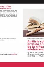 Análisis sobre el articulo 133 del código de la niñez y adolescencia af Angel Eduardo Robles Ochoa