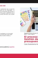 El proceso en la Gestión del presupuesto af Rigoberto Antonio Morales Escandón