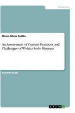 An Assessment of Current Practices and Challenges of Wolaita Sodo Museum af Wesen Altaye Aydiko