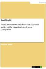 Fraud prevention and detection. External audits in the organisation of great companies af David Onditi
