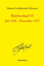 Briefwechsel VI af Salomo Friedlaender
