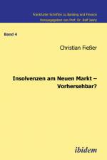 Insolvenzen am Neuen Markt ¿ Vorhersehbar? af Christian Fiesser