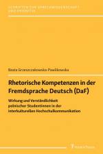 Rhetorische Kompetenzen in der Fremdsprache Deutsch (DaF) af Beata Grzeszczakowska-Pawlikowska