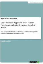 Der Capability Approach nach Martha Nussbaum und sein Bezug zur Sozialen Arbeit af Nele-Marie Schrader