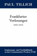 Frankfurter Vorlesungen af Erdmann Sturm