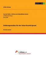 Erklärungsansätze für den Value-Growth-Spread af Arthur Herzog