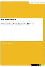 Amelioration Genetique des Plantes af Adel Amar Amouri