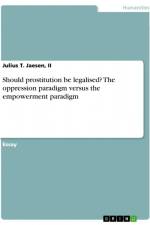 Should prostitution be legalised? The oppression paradigm versus the empowerment paradigm af Ii Jaesen