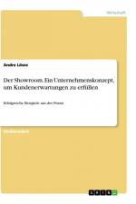 Der Showroom. Ein Unternehmenskonzept, um Kundenerwartungen zu erfüllen af Andre Löwe
