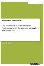 The Eye Dominance Porta Test in Comparison with the Circular Manually Influenced Test af Hakan Dahlbo