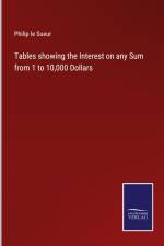 Tables showing the Interest on any Sum from 1 to 10,000 Dollars