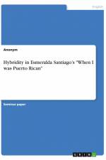 Hybridity in Esmeralda Santiago¿s 