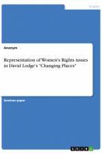Representation of Women's Rights issues in David Lodge's 
