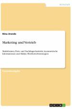 Marketing und Vertrieb af Nina Arends