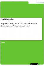 Impact of Practice of Stubble Burning in Environment. A Socio Legal Study af Pyali Chatterjee