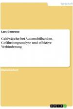 Geldwäsche bei Automobilbanken. Gefährdungsanalyse und effektive Verhinderung af Lars Damrose