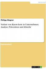 Verlust von Know-how in Unternehmen. Analyse, Prävention und Abwehr af Philipp Wagner