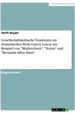 Gesellschaftskritische Tendenzen im dramatischen Werk García Lorcas am Beispiel von 