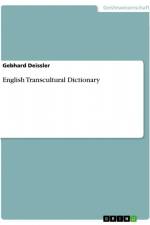 English Transcultural Dictionary af Gebhard Deissler