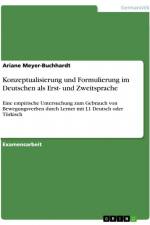 Konzeptualisierung und Formulierung im Deutschen als Erst- und Zweitsprache af Ariane Meyer-Buchhardt