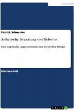 Ästhetische Bewertung von Websites af Patrick Schneider
