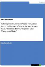 Kataloge und Listen im Werk von James Joyce. 