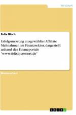 Erfolgsmessung ausgewählter Affiliate Maßnahmen im Finanzsektor, dargestellt anhand des Finanzportals 