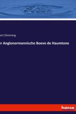 Der Anglonormannische Boeve de Haumtone af Albert Stimming