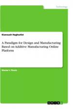 A Paradigm for Design and Manufacturing Based on Additive Manufacturing Online Platform af Kianoush Haghsefat
