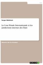 La Cour Pénale Internationale et les juridictions internes des États af Serges Ndédoum