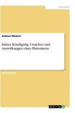 Innere Kündigung. Ursachen und Auswirkungen eines Phänomens af Andreas Mederer