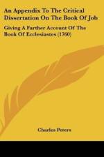 An Appendix To The Critical Dissertation On The Book Of Job af Charles Peters