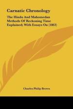 Carnatic Chronology af Charles Philip Brown