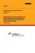 Rechtsfragen der Genomeditierung im Zusammenhang mit der Gefahr des Bioterrorismus nach nationalem und internationalem Recht af Anonym