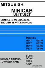 Mitsubishi MINICAB/TOWNBOX U61T/U62T Full Mechanical English Service Manual af James Danko