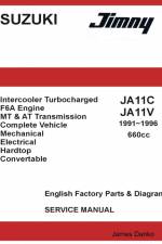 Suzuki Jimny JA11C JA11V 660cc English Factory Parts Manual 1991-1996 af James Danko