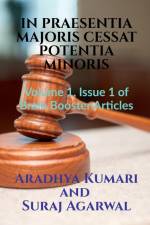 IN PRAESENTIA MAJORIS CESSAT POTENTIA MINORIS af Aradhya Kumari