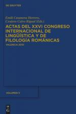 Actas del XXVI Congreso Internacional de Lingüística y de Filología Románicas. Tome V af Cesareo Calvo Rigual