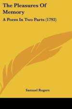 The Pleasures Of Memory af Samuel Rogers
