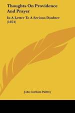 Thoughts On Providence And Prayer af John Gorham Palfrey