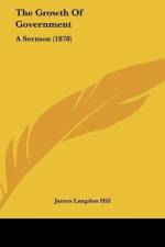 The Growth Of Government af James Langdon Hill