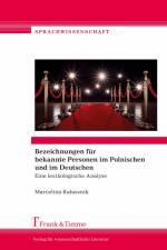 Bezeichnungen für bekannte Personen im Polnischen und im Deutschen af Marcelina Ka¿asznik