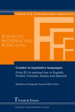 Gender in legislative languages af Stefania Cavagnoli